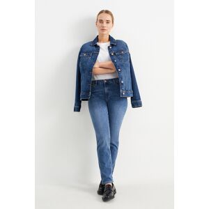 C&A Slim Jeans-Mid Waist-LYCRA®, Blau, Größe: 38 Weiblich