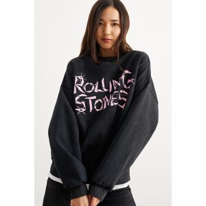 C&A CLOCKHOUSE-Sweatshirt-Rolling Stones, Schwarz, Größe: L Weiblich