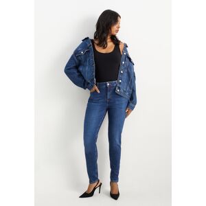 C&A Skinny Jeans-High Waist, Blau, Größe: 34 Weiblich