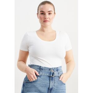 C&A Multipack 3er-Basic-T-Shirt, Weiss, Größe: L Weiblich