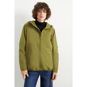 C&A Softshelljacke mit Kapuze-4 Way Stretch, Grün, Größe: 42 Weiblich