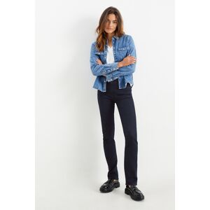 C&A Premium Denim by C&A-Straight Jeans-Mid Waist-LYCRA®, Blau, Größe: 38 Weiblich