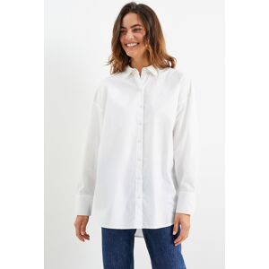 C&A Bluse, Weiss, Größe: 48 Weiblich