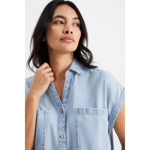 C&A Jeansbluse, Blau, Größe: 40 Weiblich