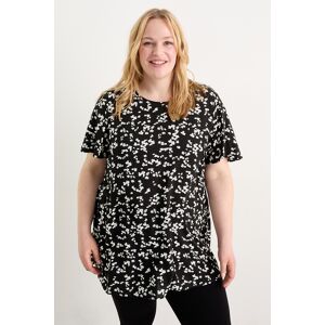 C&A Bluse-geblümt, Schwarz, Größe: 46 Weiblich