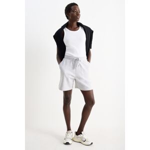 C&A Basic-Sweatshorts-Mid Waist, Grau, Größe: L Weiblich