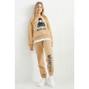 C&A Wednesday-Set-Sweatshirt und Jogginghose-2 teilig, Braun, Größe: 128 Weiblich