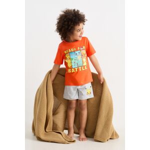 C&A Pokémon-Shorty-Pyjama-2 teilig, Orange, Größe: 128 Männlich