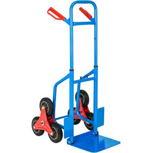 tectake Treppensackkarre bis 100kg - blau