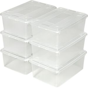 tectake Aufbewahrungsboxen 24er Set - transparent