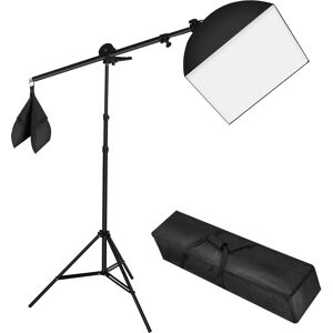 tectake Studioleuchte mit Softbox, Stativ und Tasche - schwarz