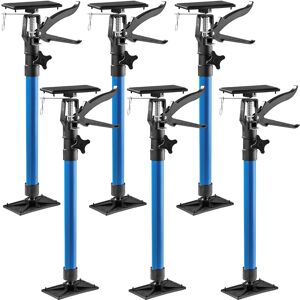 tectake 6 Türspanner, 51 bis 115cm - blau