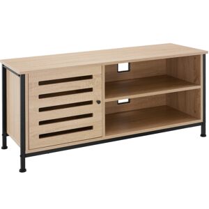 tectake TV-Board Galway 110x41,5x50,5cm - Industrial Holz hell, Eiche Sonoma