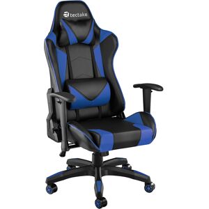 tectake Premium Racing Bürostuhl Twink - schwarz/blau