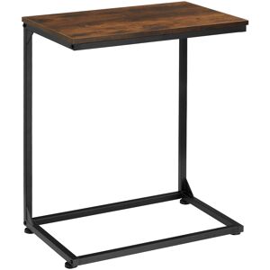 tectake Beistelltisch Cardiff 55,5x35x67cm - Industrial Holz dunkel, rustikal