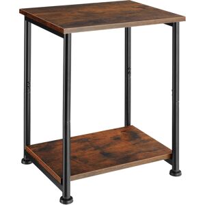 tectake Beistelltisch Yonkers 38,5x30x51,5cm - Industrial Holz dunkel, rustikal