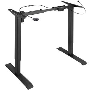 tectake Tischgestell elektrisch höhenverstellbar 85-129x65x71-121cm - schwarz