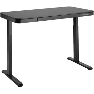 tectake Schreibtisch Zola höhenverstellbar 120,4x60,4x72-122cm - schwarz