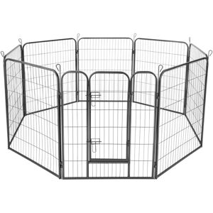 tectake Welpenauslauf 8-eckig - 100 cm