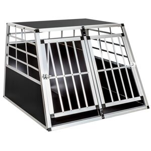 tectake Hundetransportbox doppel mit gerader Rückwand - 97 x 90 x 69,5 cm