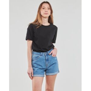 Pieces T-Shirt Damen Pcria Ss Fold Up Solid Tee F