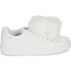 André Sneaker Damen Pompon F Weiß