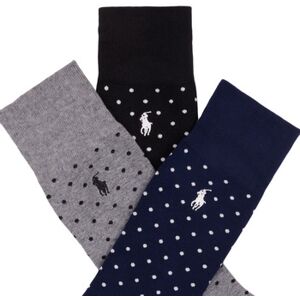 Polo Ralph Lauren Socken Damen 86255pk-3pk Dot-Crew Sock-3 Pack F Bunt