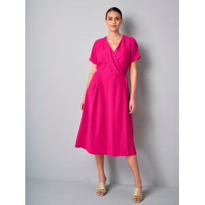 alba moda Kleid in Wickeloptik pink 40