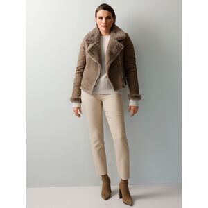 alba moda Bikerjacke taupe 42