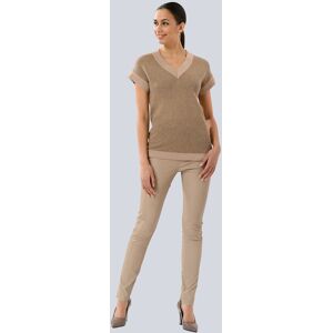 alba moda Lederleggings beige 44