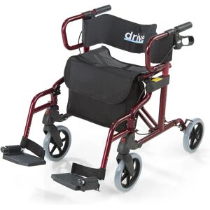 Drive Rollator und Transportrollstuhl Diamond Deluxe 2in1