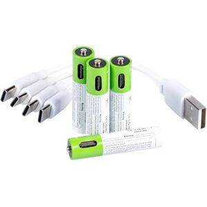 Batterien AAA Micro 400 mAh, wiederaufladbar, 4 Stück