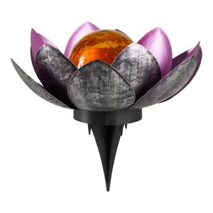 viva domo Solar-Lotusblume, lila
