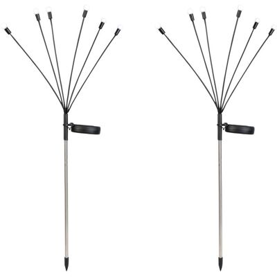 viva domo LED-Solar-Gartenstecker "Glühwürmchen", 2 Stück, weiß viva domo LED-Solar-Gartenstecker "Glühwürmchen", 2 Stück, weiß