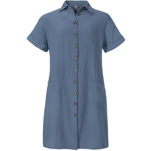 wedolina Hemdblusen-Kleid „Helena“, Größe: L, blau wedolina Hemdblusen-Kleid „Helena“, Größe: L, blau