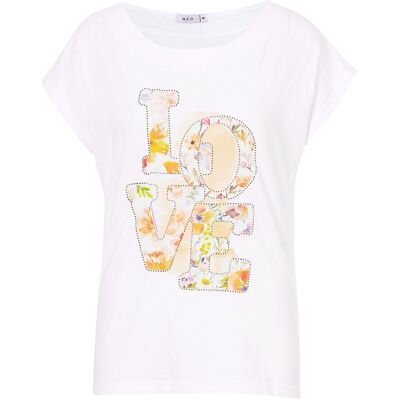 wedolina Damen Baumwoll-T-Shirt „Love“, Größe: M wedolina Damen Baumwoll-T-Shirt „Love“, Größe: M