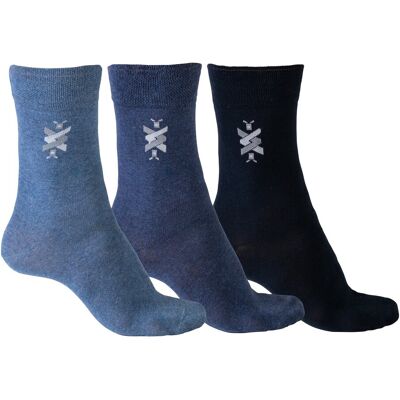 PantherSocks Komfort-Herrensocken mit Motiv, 3 Paar, Größe: 43 PantherSocks Komfort-Herrensocken mit Motiv, 3 Paar, Größe: 43