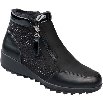 wonderwalk Stiefelette "Rita" mit Reißverschluss, gefüttert, Größe: 38, schwarz wonderwalk Stiefelette "Rita" mit Reißverschluss, gefüttert, Größe: 38, schwarz