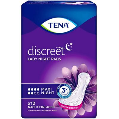 TENA Einlagen Lady discreet Maxi Night, 12 Stück TENA Einlagen Lady discreet Maxi Night, 12 Stück