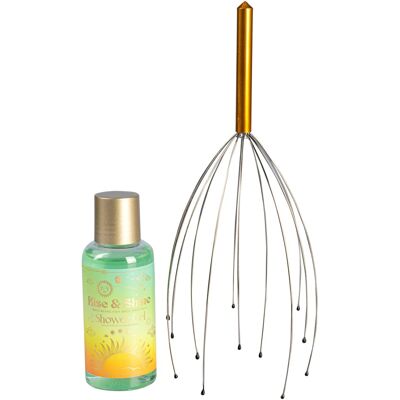 Accentra Duschgel, 30 ml + Kopfmassagestab, Wellness-Set „Rise & Shine“, 2-teilig Accentra Duschgel, 30 ml + Kopfmassagestab, Wellness-Set „Rise & Shine“, 2-teilig