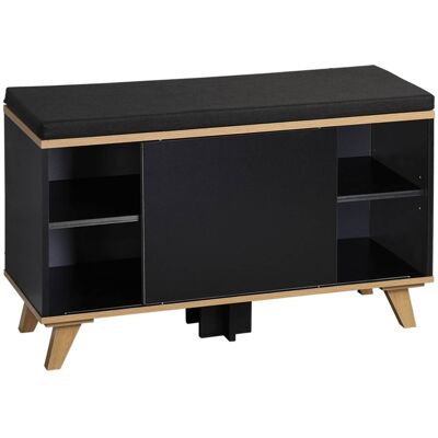Kesper Schuhschrank mit Sitzkissen, schwarz Kesper Schuhschrank mit Sitzkissen, schwarz