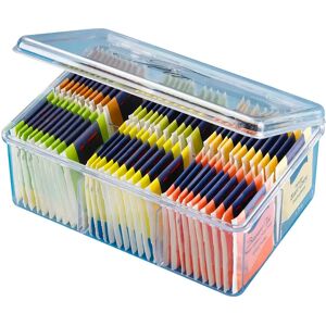 genialo Teebox, transparent mit 6 Fächern