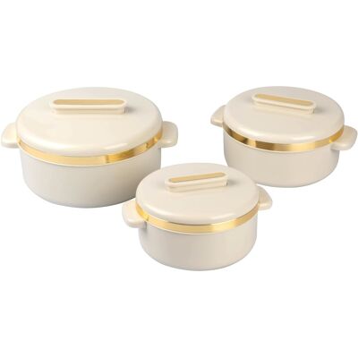 genialo - Kleopatra - Goldbeige - 6-teilig - Thermo-Schüssel-Set genialo - Kleopatra - Goldbeige - 6-teilig - Thermo-Schüssel-Set