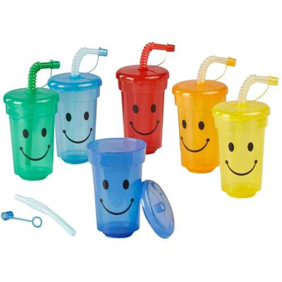 genialo Trinkbecher-Set "Safety" mit Trinkhalm, 6 Stück genialo Trinkbecher-Set "Safety" mit Trinkhalm, 6 Stück
