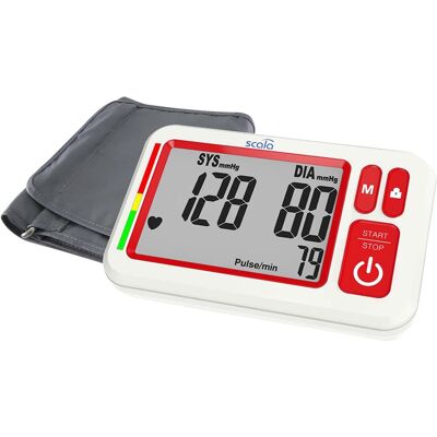 SCALA Oberarm-Blutdruckmessgerät SC 6750A weiss rot SCALA Oberarm-Blutdruckmessgerät SC 6750A weiss rot