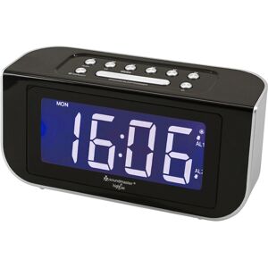 Soundmaster LCD-Funkuhrenradio schwarz unisex