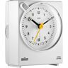 Braun Quarz Sprach-Wecker weiss