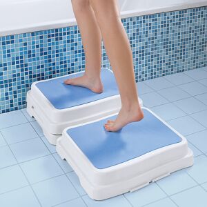 REHAFORUM MEDICAL Badewannenstufe blau   weiss