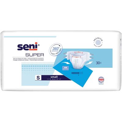 SENI Inkontinenzwindel Super, 30 Stück weiss M unisex SENI Inkontinenzwindel Super, 30 Stück weiss M unisex