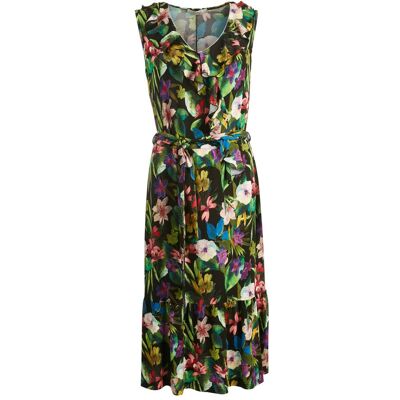 Blumenkleid mehrfarbig 2XL female Blumenkleid mehrfarbig 2XL female